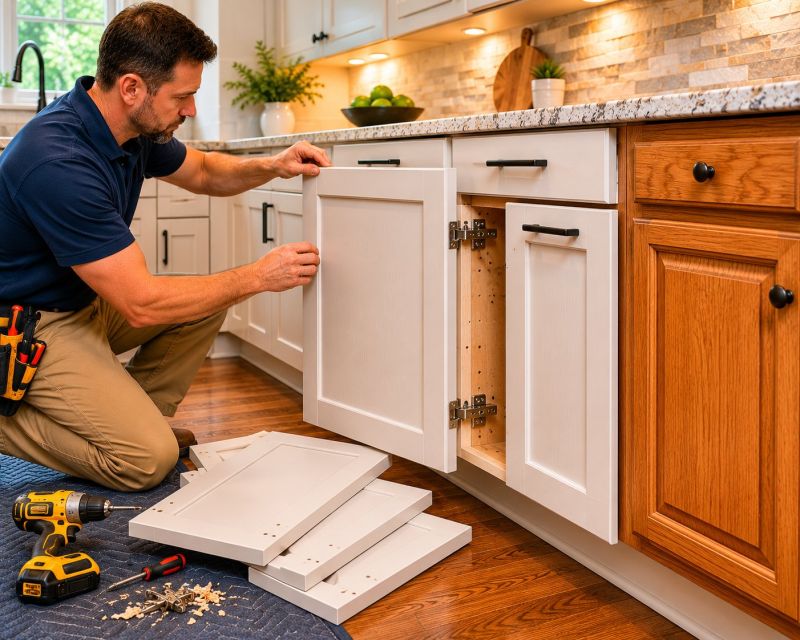Oak Cabinet Remodeling in Muncie, IN