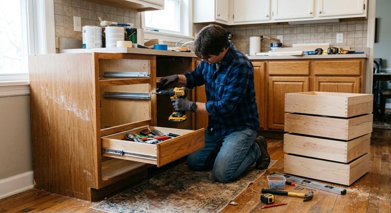 Oak Cabinet Remodeling in Carmel, IN